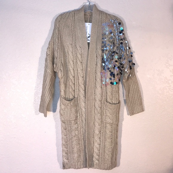 chunky midi cardigan